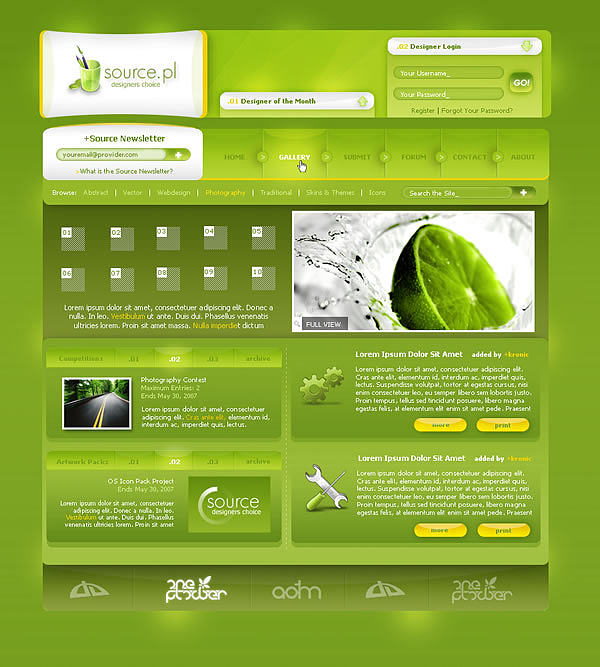 55個綠色布局的網(wǎng)站設計欣賞(5) 網(wǎng)頁與網(wǎng)站的和諧設計